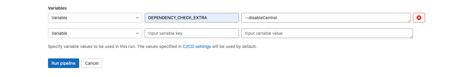 Dependency Check image