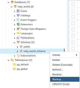 Backups - Object Explorer